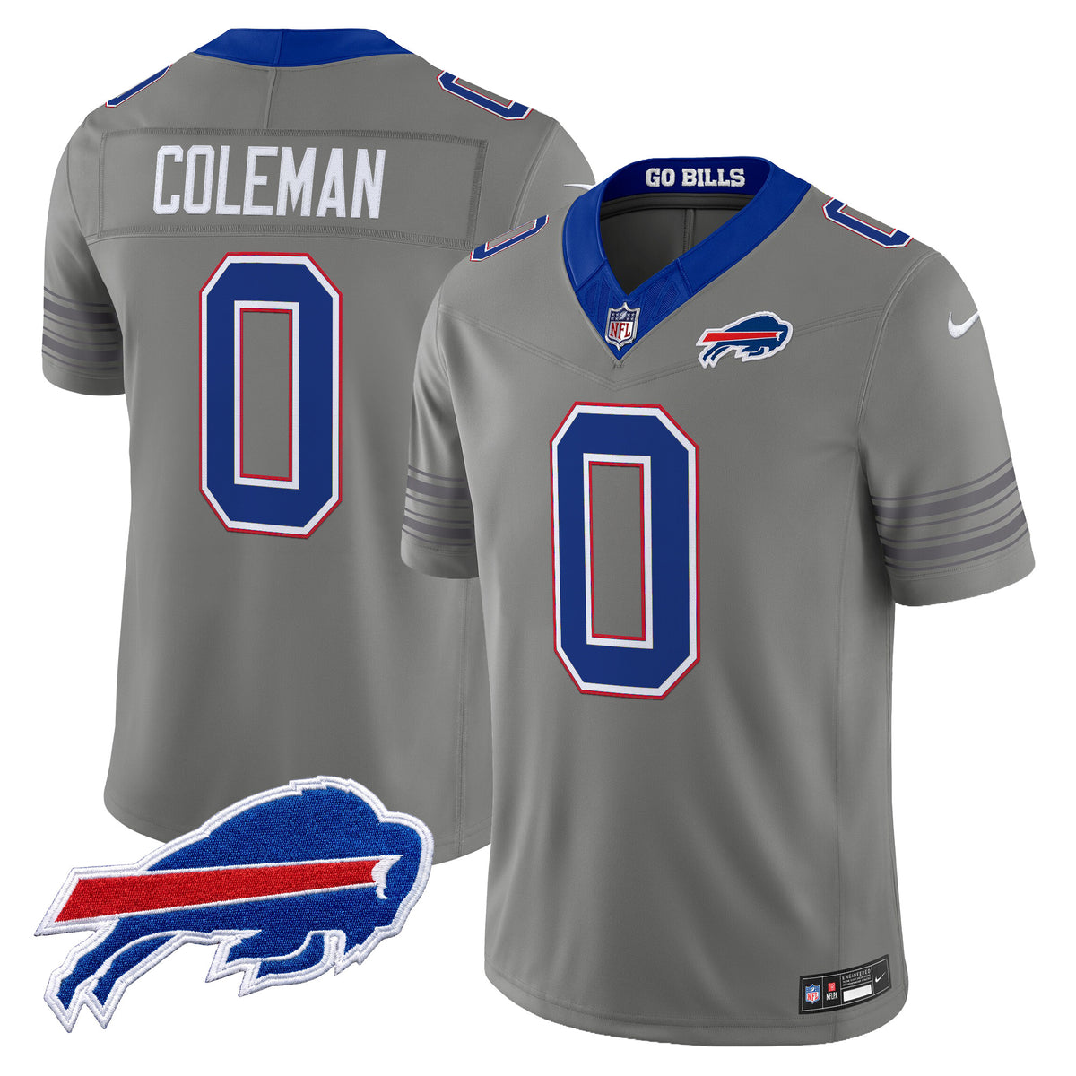 Buffalo Bills Nickel City Vapor Limited Jersey - All Stitched - Keon Coleman — view 1