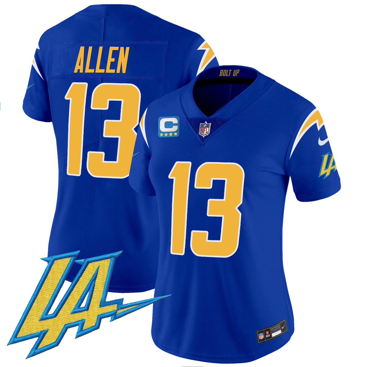 Women's Chargers Vapor Limited Jersey V2 - All Stitched - Royal - Keenan Allen — view 1