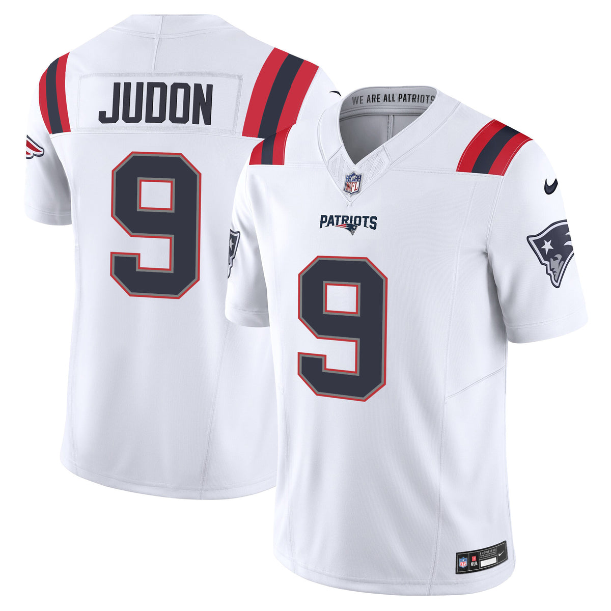 Men's Patriots Vapor Limited Jersey - All Stitched - White - Matthew Judon — view 1