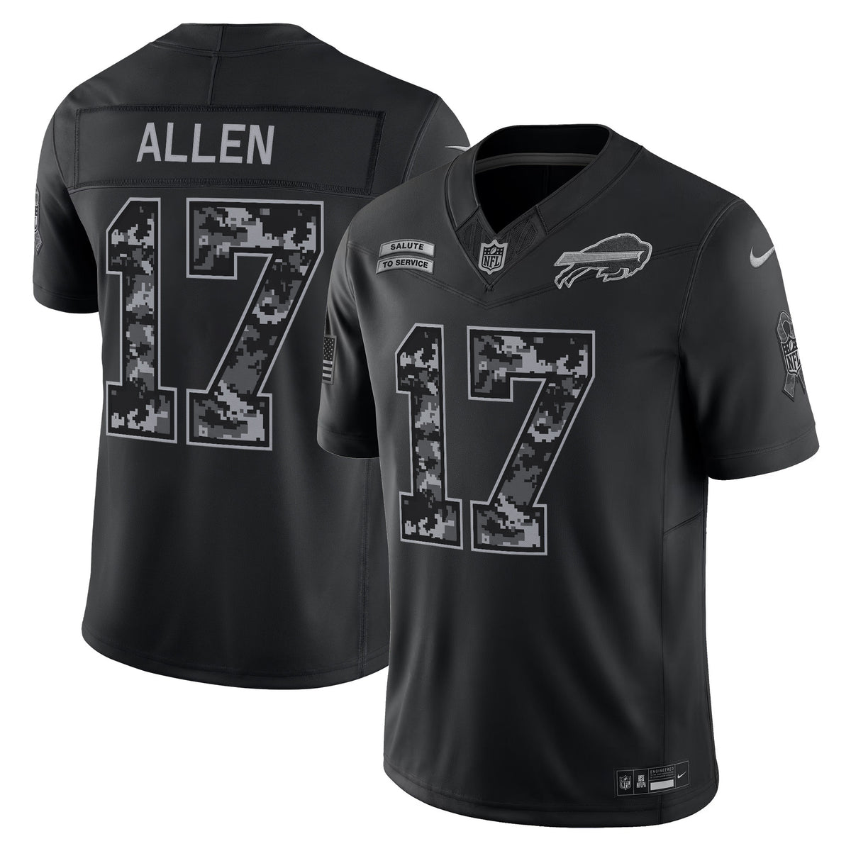 Buffalo Bills 2026 Salute to Service Vapor Limited Jersey - All Stitched - Josh Allen — view 1