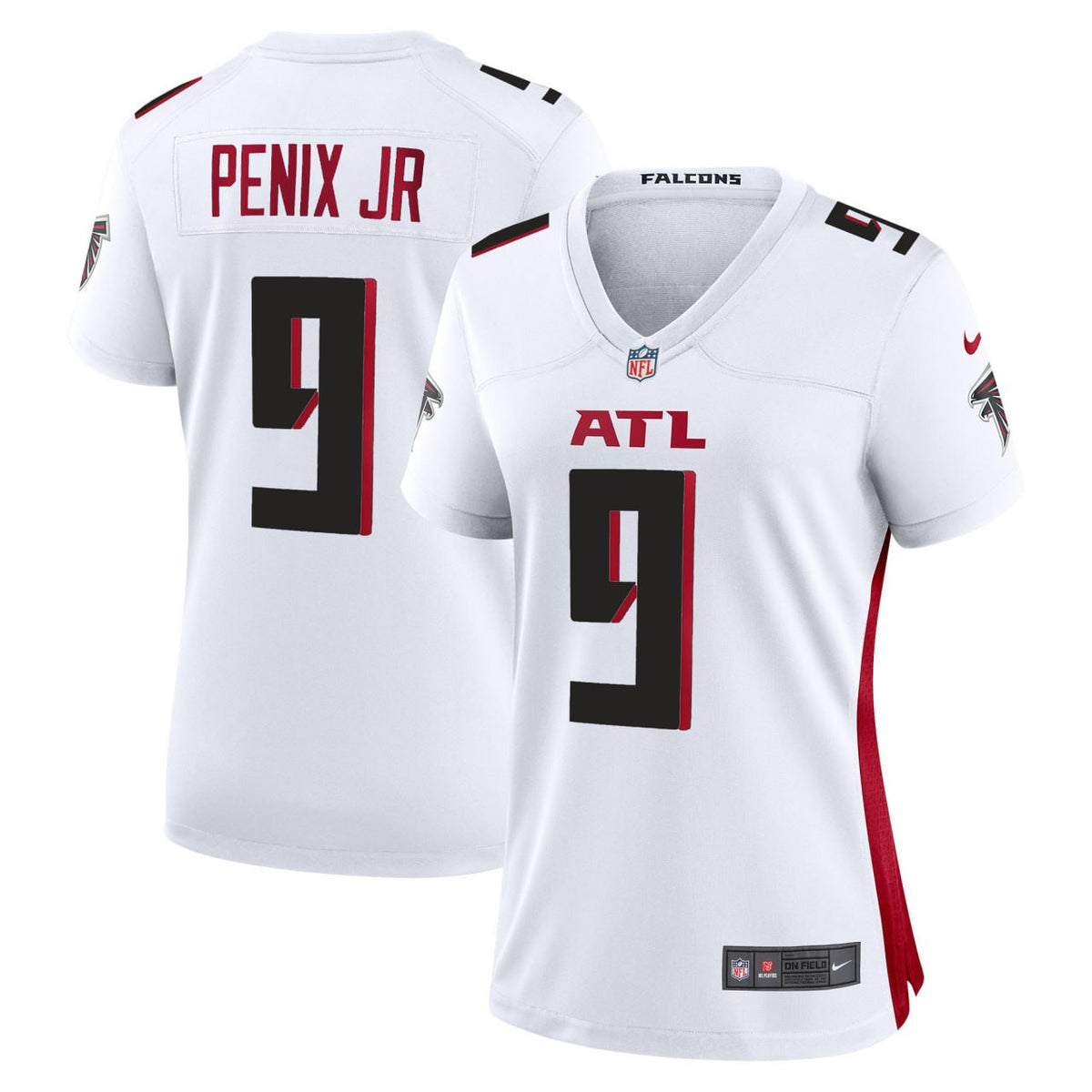 Michael Penix Jr. Atlanta Falcons Jersey - All Stitched - White — view 1