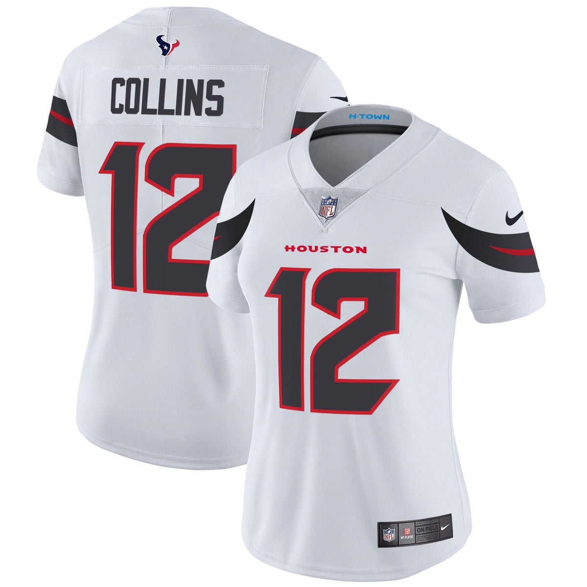 Women's Houston Texans 2024 Vapor Limited Jersey - All Stitched - White - Nico Collins — view 1
