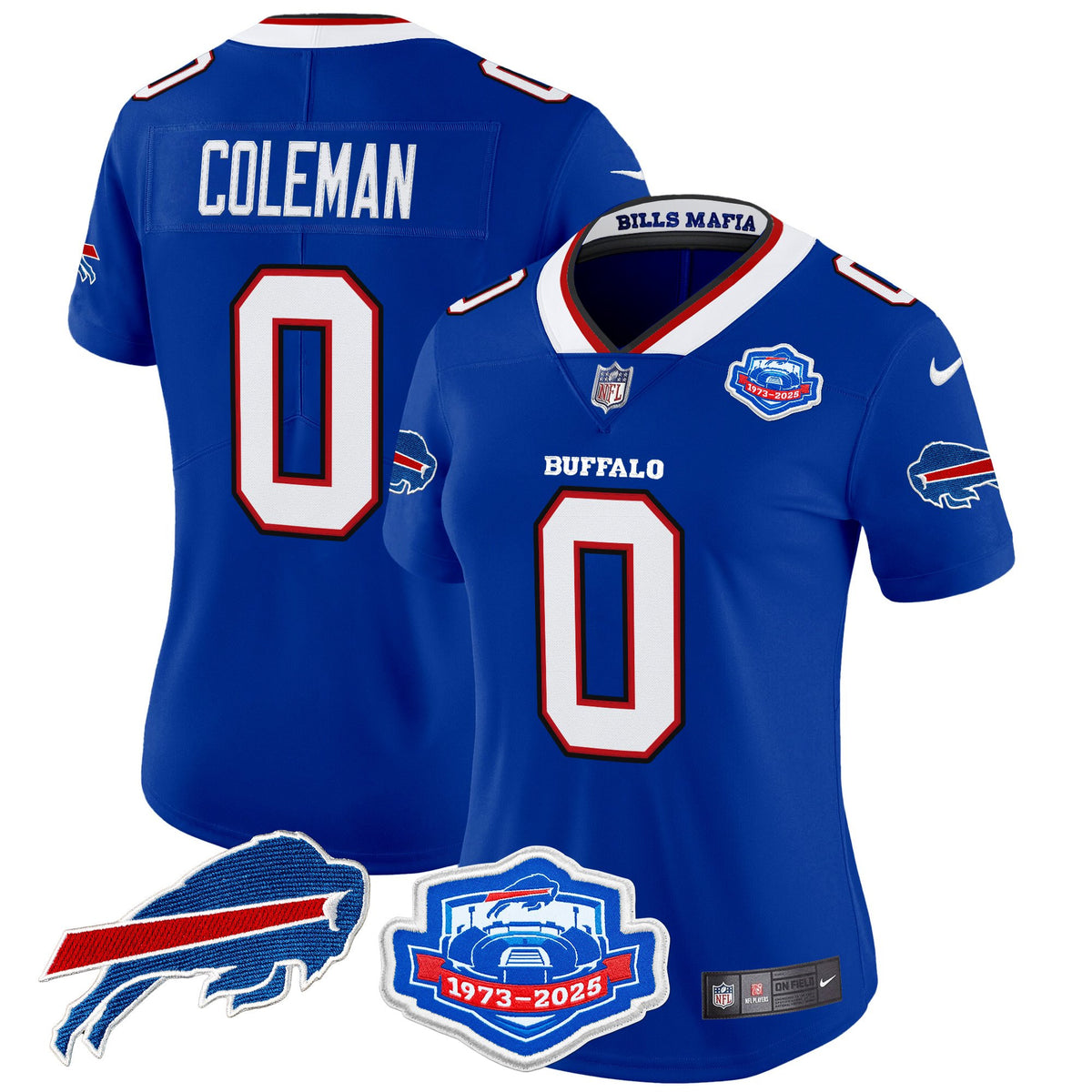 Women's Buffalo Bills 2025 Rivalries Vapor Limited Jersey - Farewell Season Patch - All Stitched - Royal - Keon Coleman — view 1