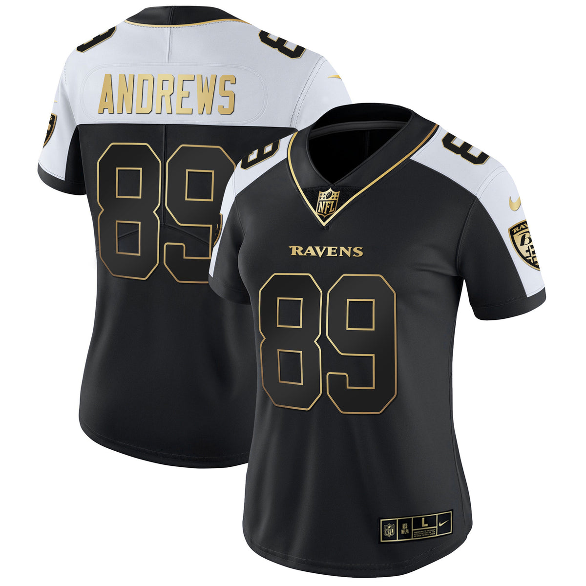 Women's Ravens Gold Vapor Jersey - All Stitched - Alternate - Mark Andrews — view 1