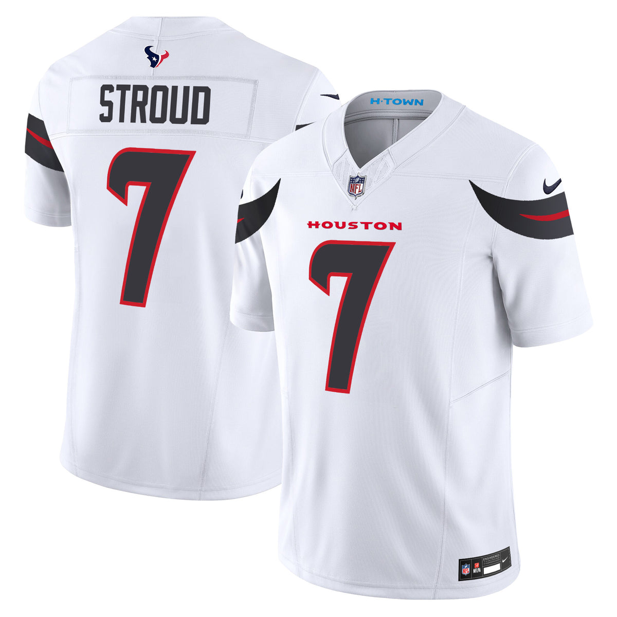 Men's Houston Texans 2024 Vapor Limited Jersey - All Stitched - White - C.J. Stroud — view 1