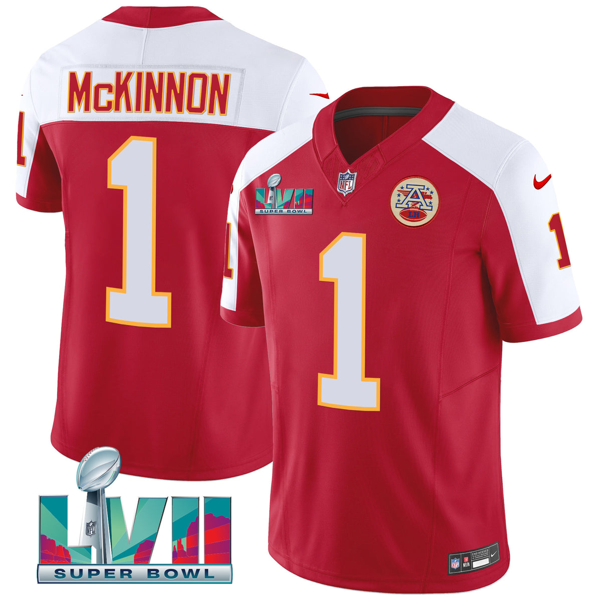 Men's Chiefs Throwback Limited Vapor Jersey - All Stitched - Alternate - Jerick McKinnon — view 1