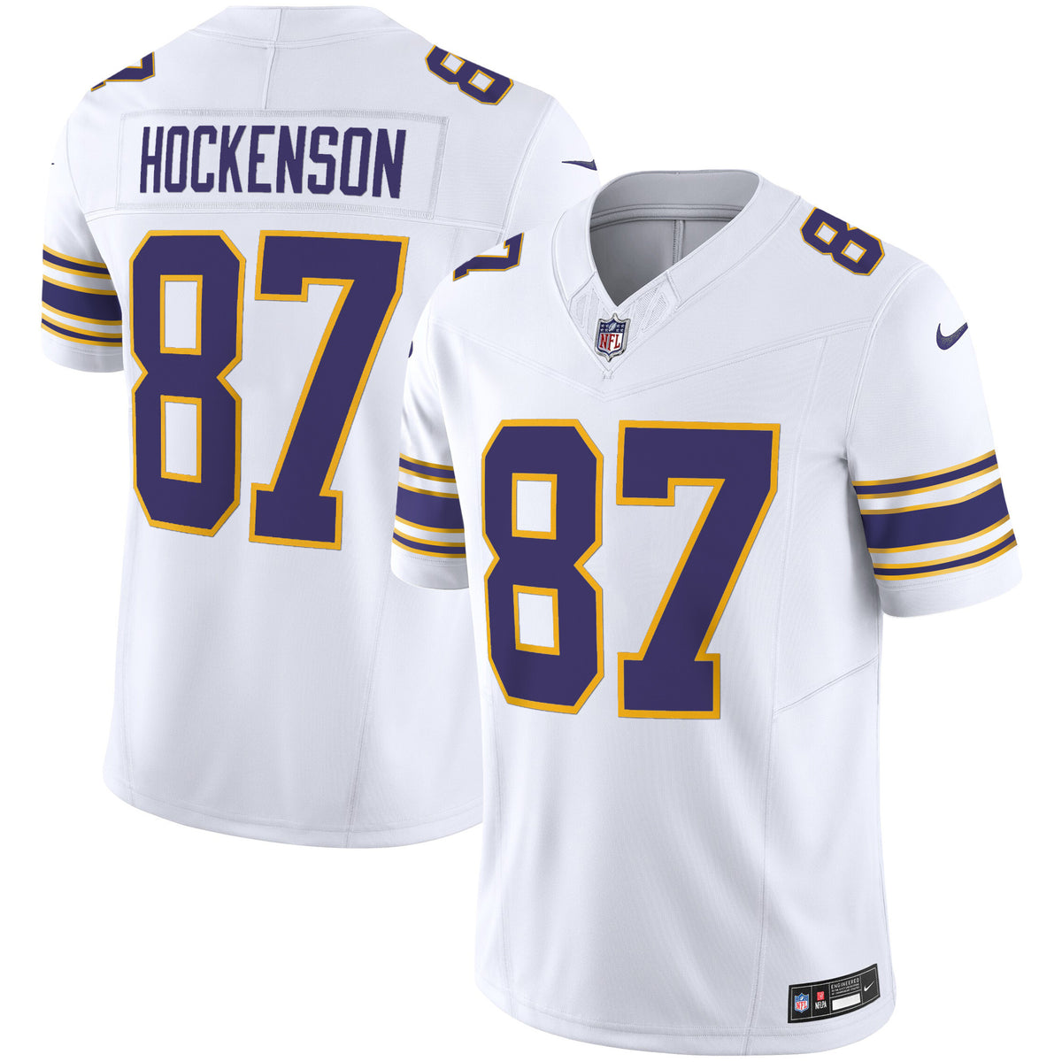 Men's Vikings Classic Limited Jersey - All Stitched - White - T.J. Hockenson — view 1