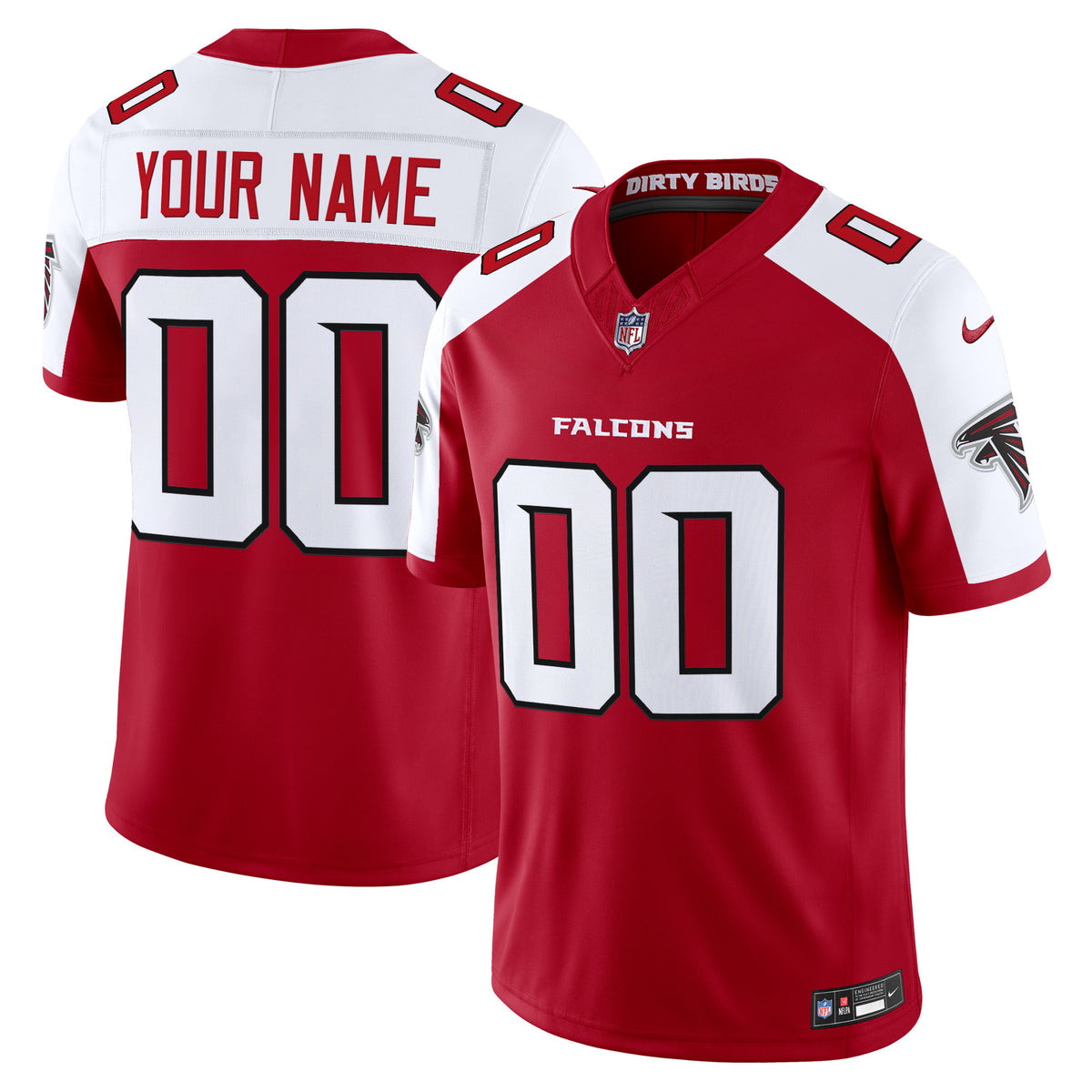 Atlanta Falcons 2026 Vapor Limited Custom Jersey - All Stitched - Red Alternate — view 1