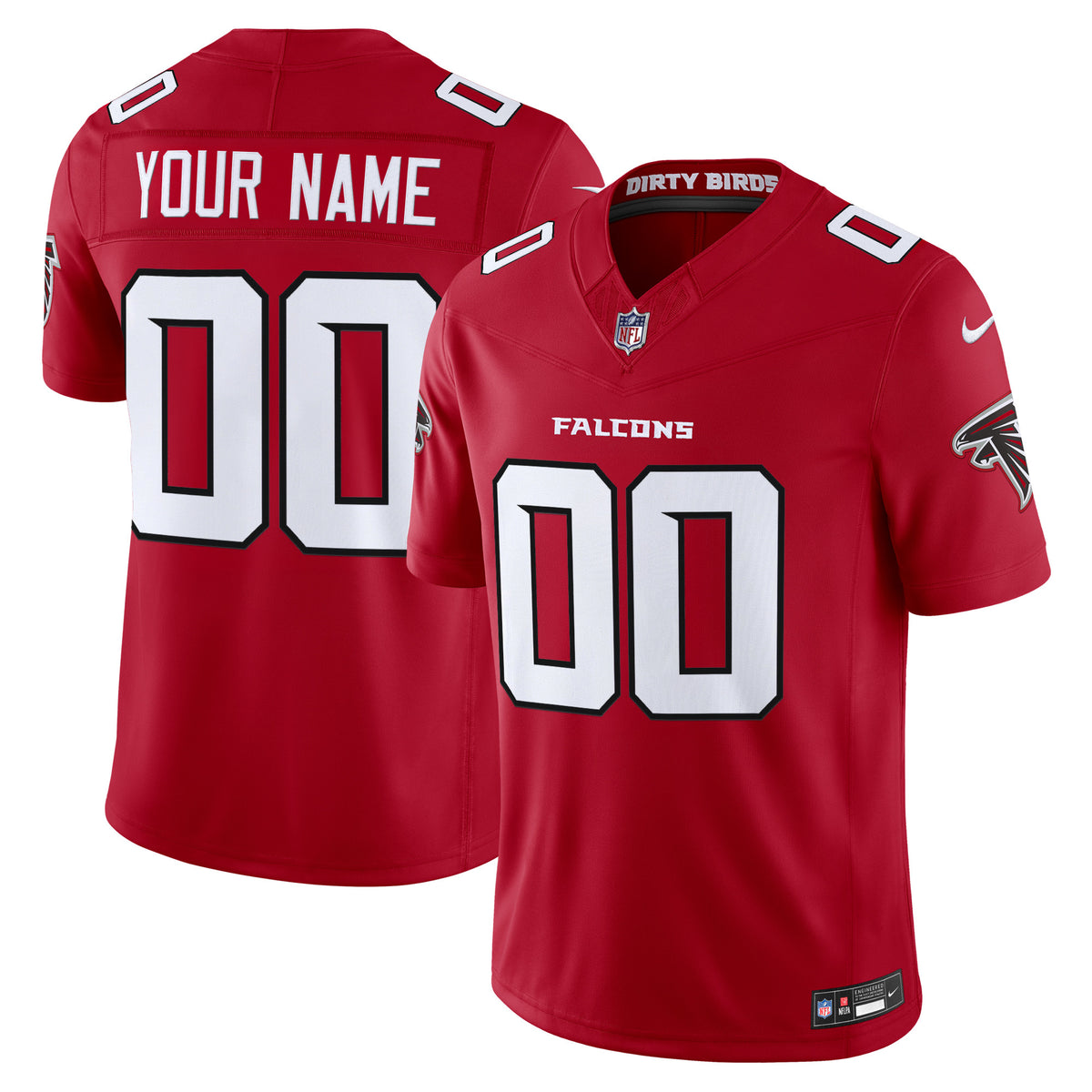 Atlanta Falcons 2026 Vapor Limited Custom Jersey - All Stitched - Red — view 1
