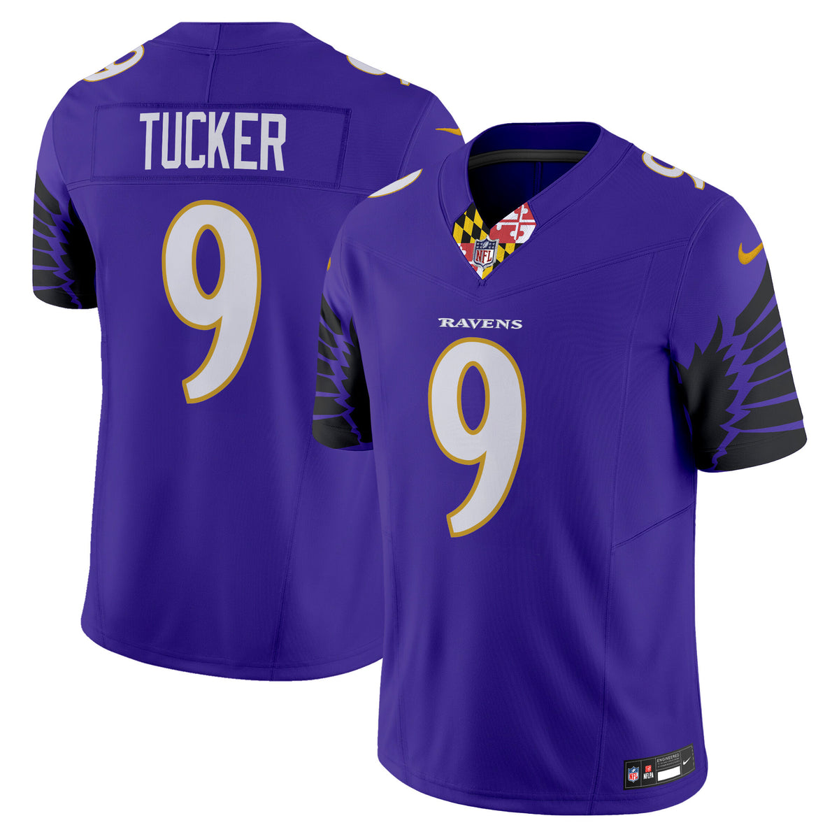 Men's Ravens Special Vapor Limited Jersey - All Stitched - Purple - Justin Tucker — view 1