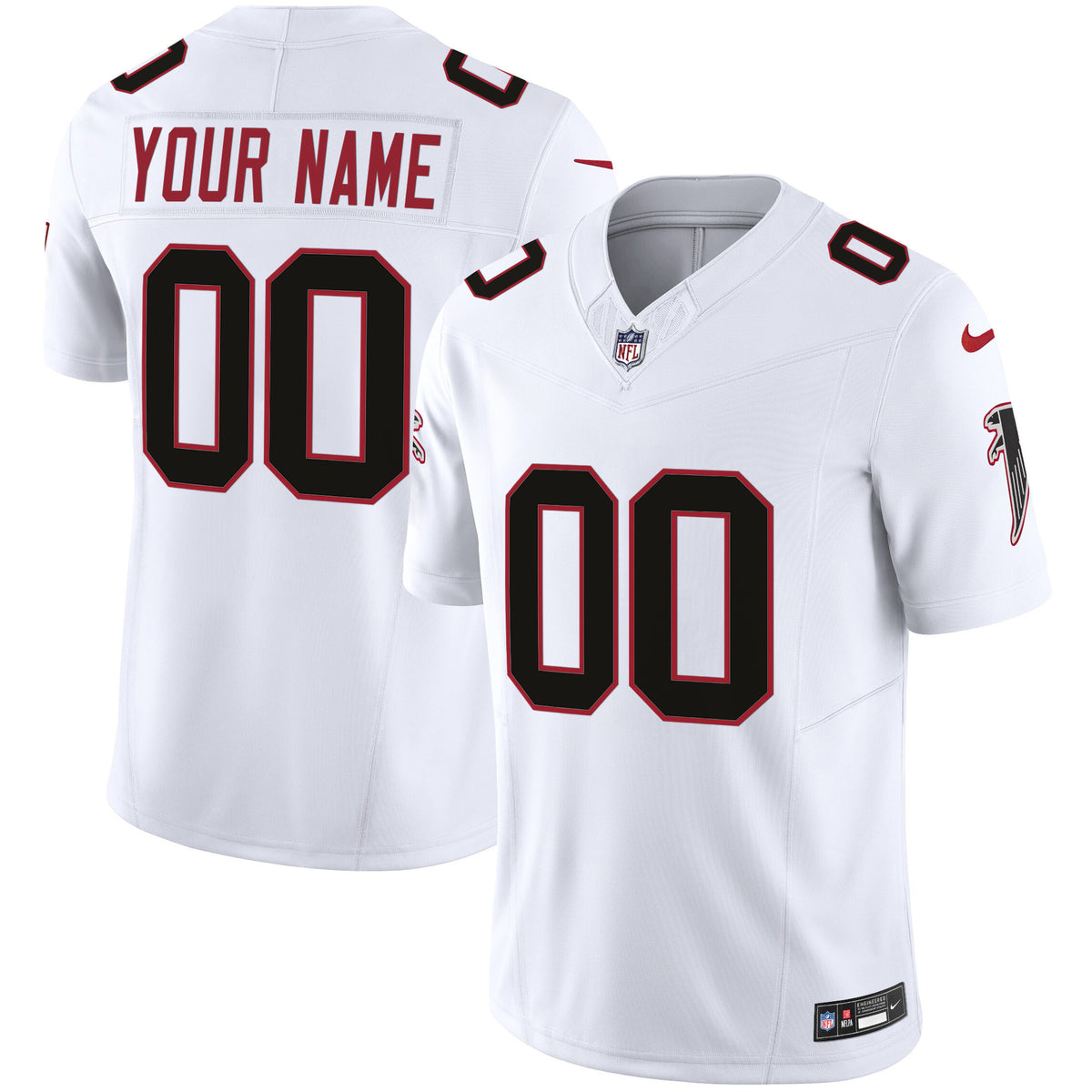 Atlanta Falcons Vapor Limited Custom Jersey - All Stitched - White — view 1