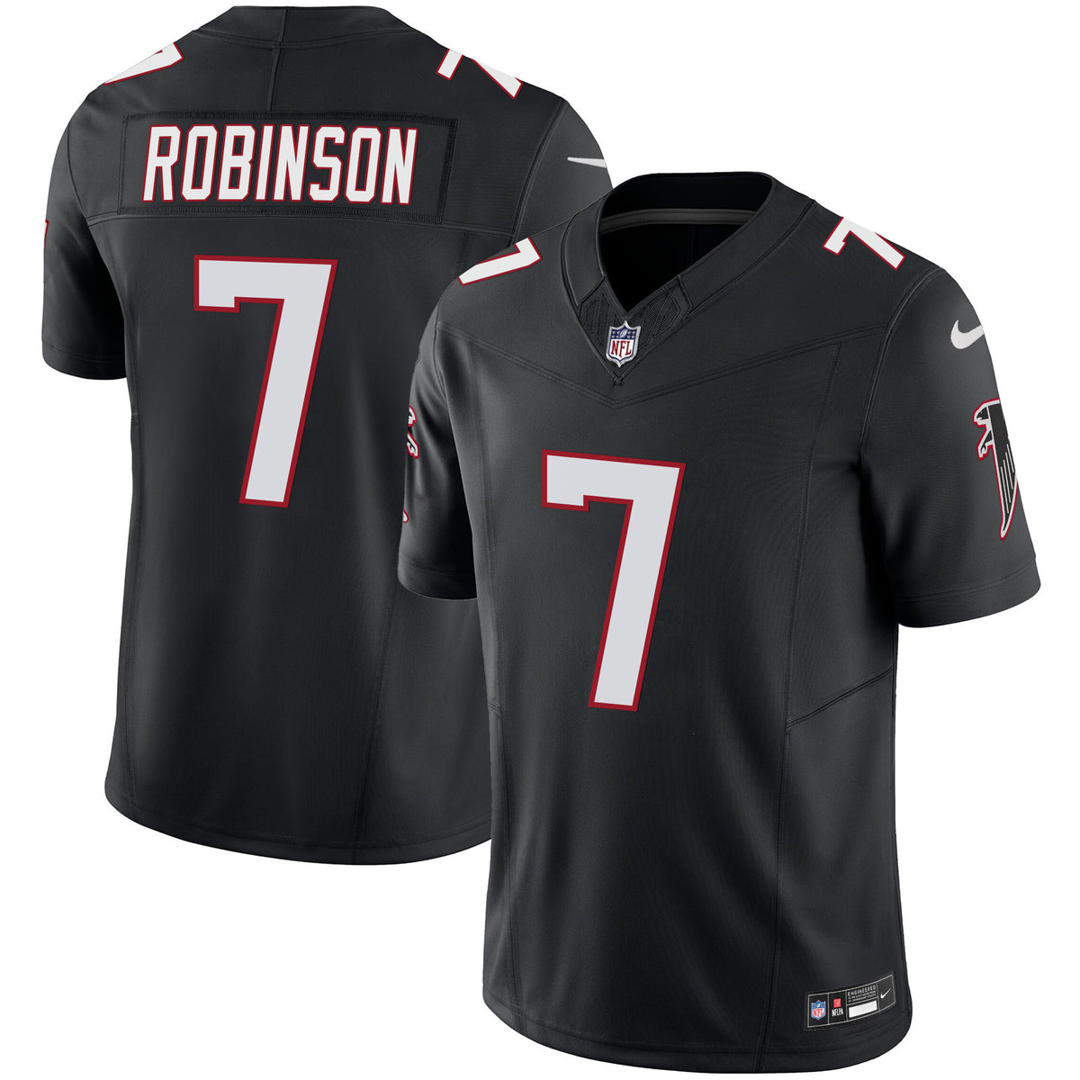 Bijan Robinson Atlanta Falcons Vapor Limited Jersey - Black - All Stitched - Bijan Robinson — view 1