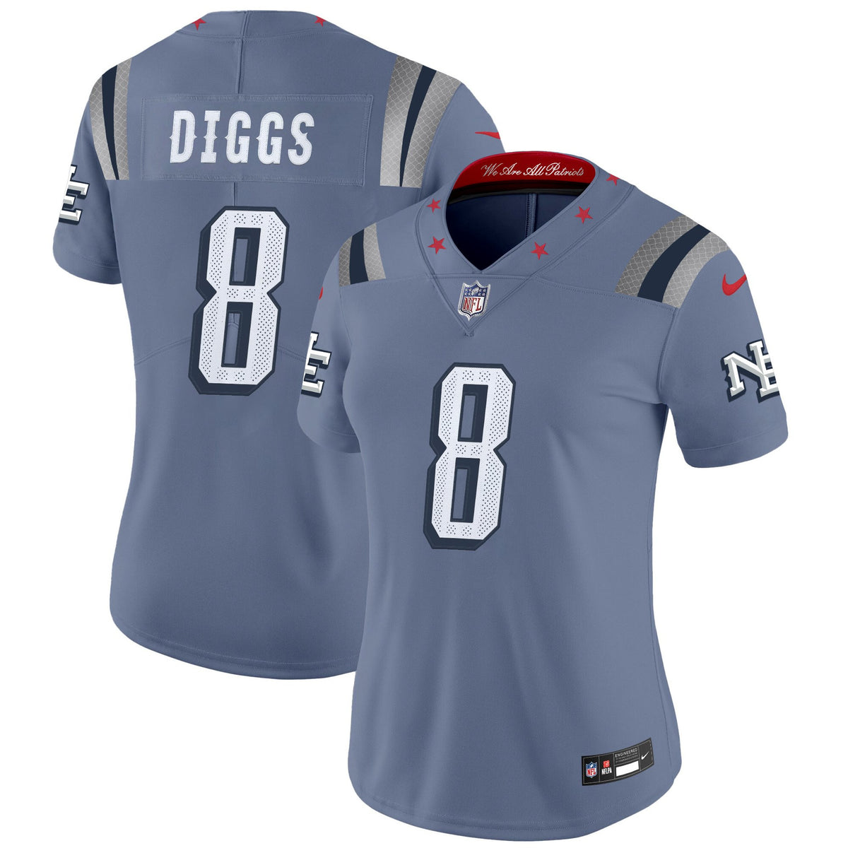 Women's New England Patriots 2025 Rivalries Vapor Limited Jersey - All Stitched - Stefon Diggs — view 1