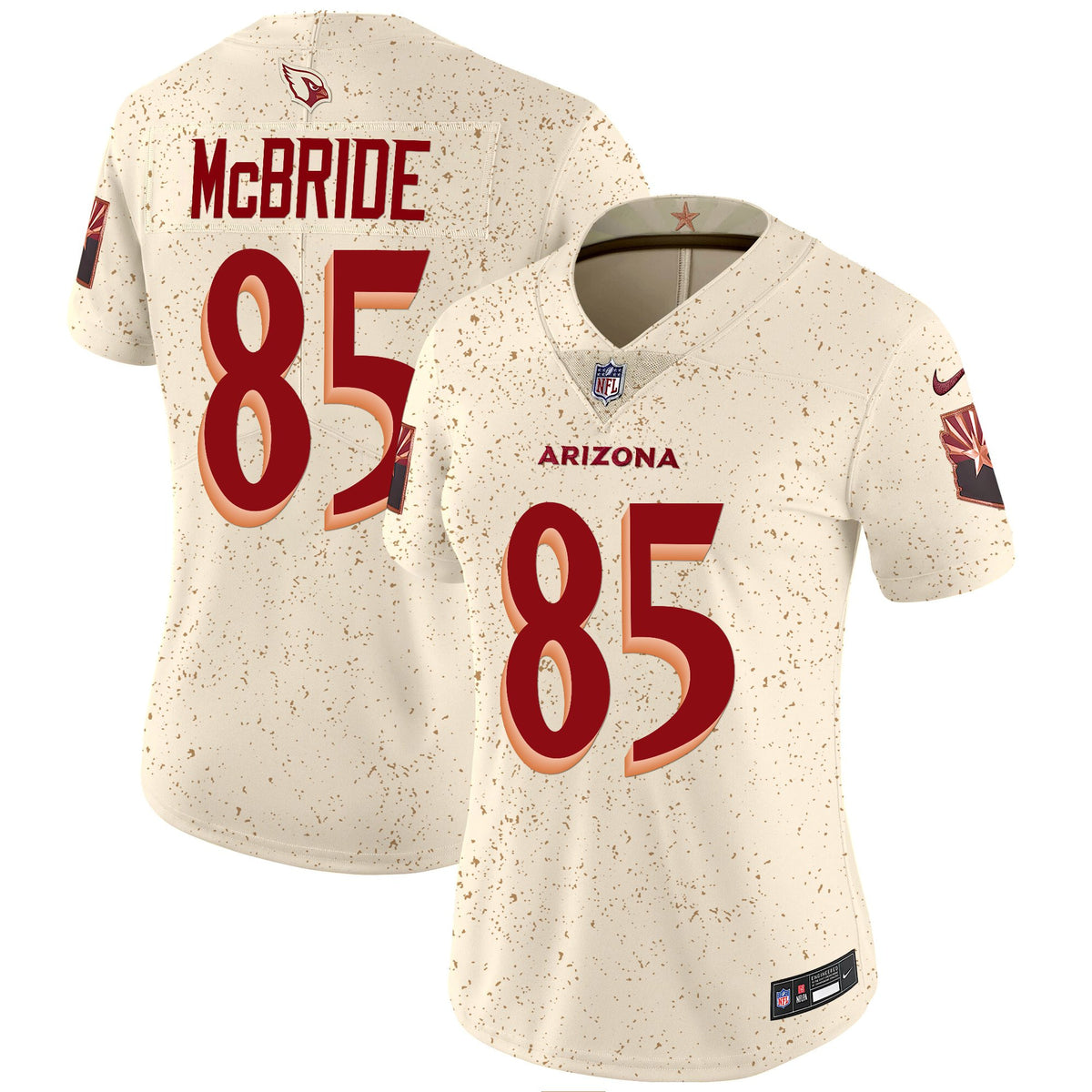Women's Arizona Cardinals 2025 Rivalries Vapor Limited Jersey - All Stitched - Trey McBride — view 1