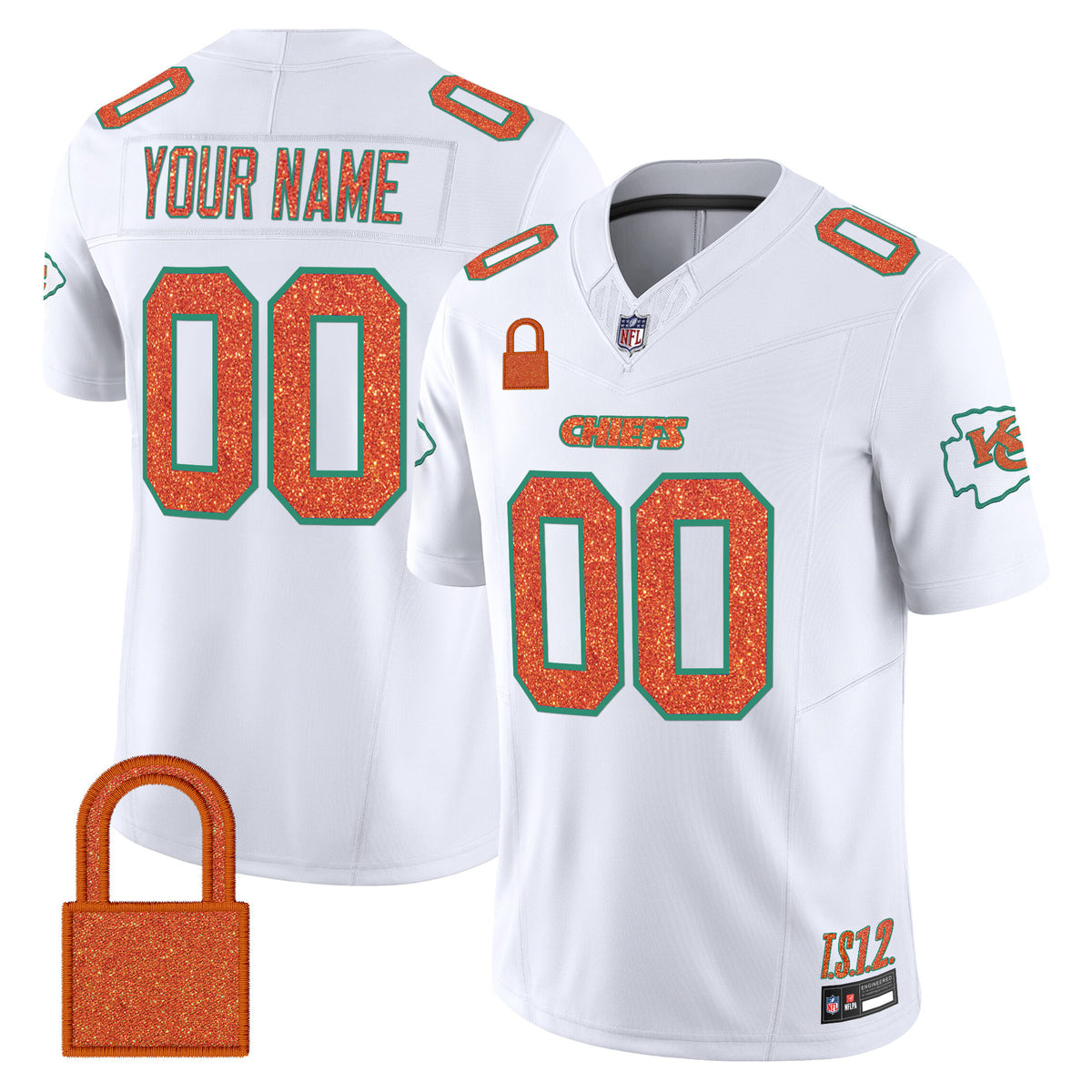 Kansas City Chiefs 'Taylor Swift - TS12 - The Life of a Showgirl' Vapor Limited Custom Jersey - All Stitched — view 1