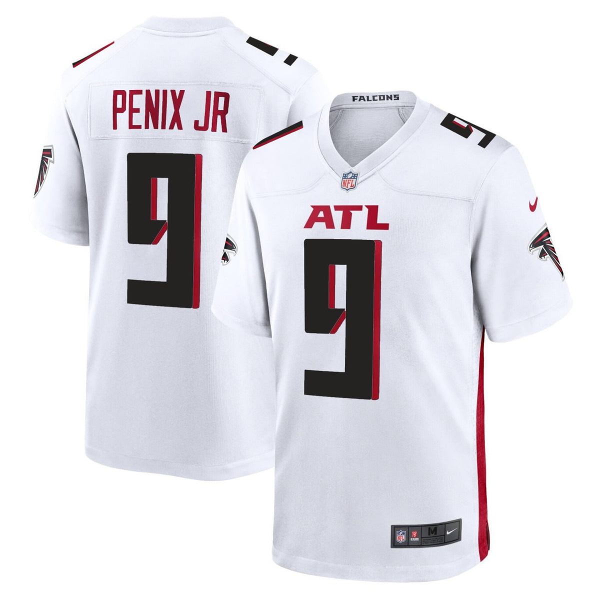 Michael Penix Jr. Atlanta Falcons Jersey - All Stitched - White — view 1