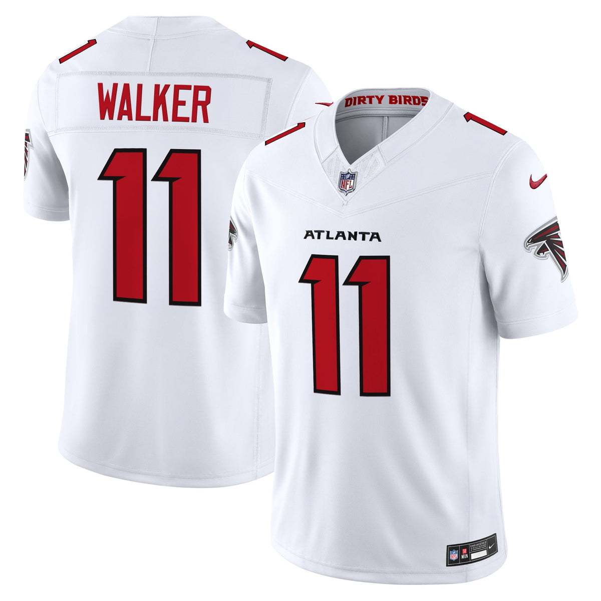 Men's Atlanta Falcons 2026 Vapor Limited Jersey - All Stitched - White - Jalon Walker — view 1