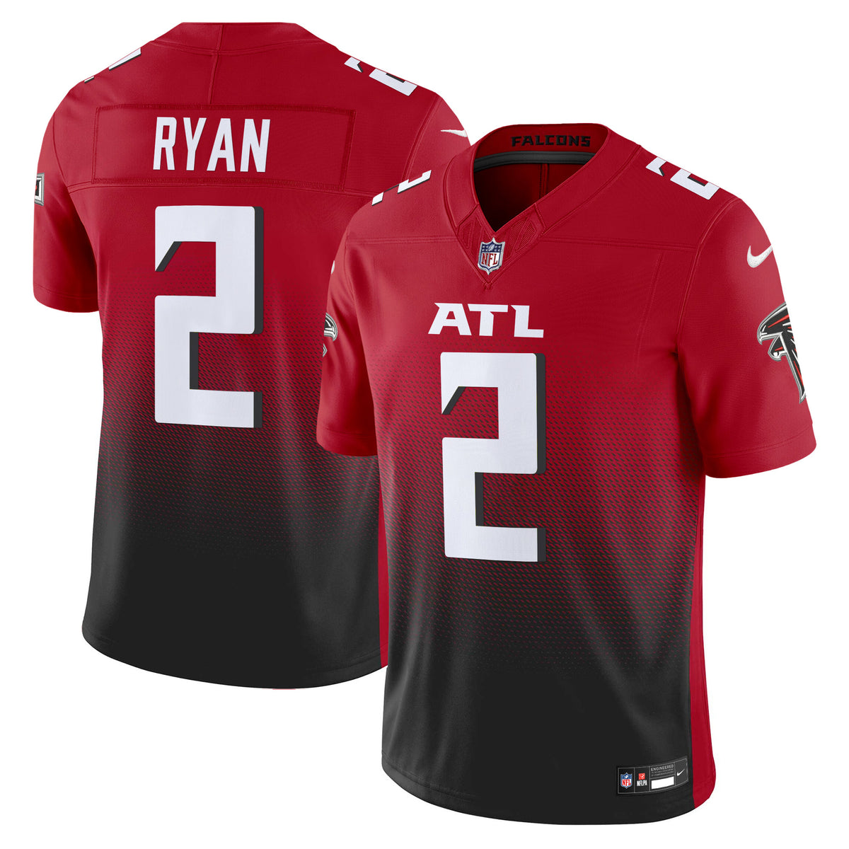 Men's Atlanta Falcons 2024 Vapor Limited Jersey - All Stitched - Red - Matt Ryan — view 1