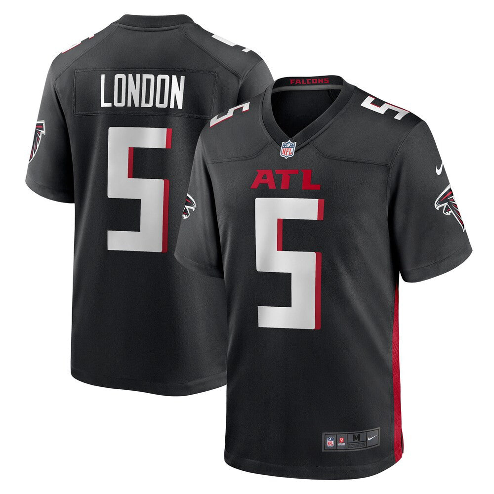 Drake London Atlanta Falcons Black Jersey - All Stitched - Black — view 1