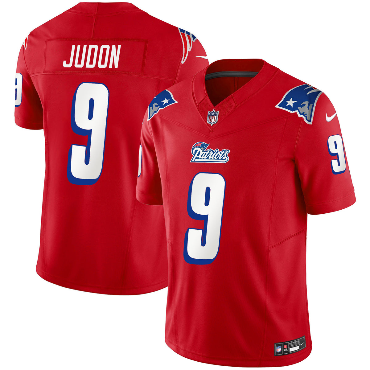 Youth's Patriots 1996 Throwback Limited Vapor Jersey - All Stitched - Red - Matthew Judon — view 1