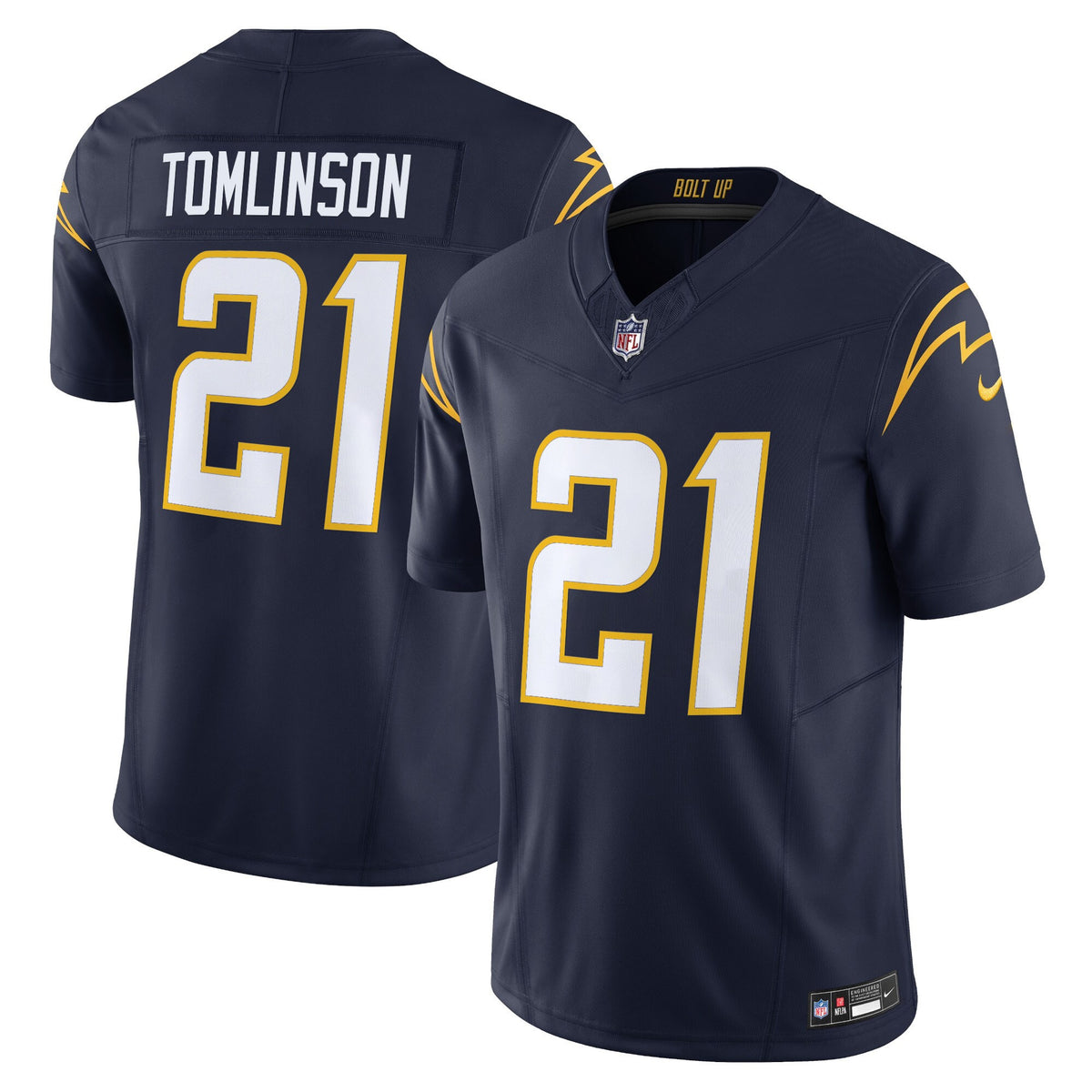 Men's Los Angeles Chargers 2024 Vapor Limited Jersey - All Stitched - Navy - LaDainian Tomlinson — view 1