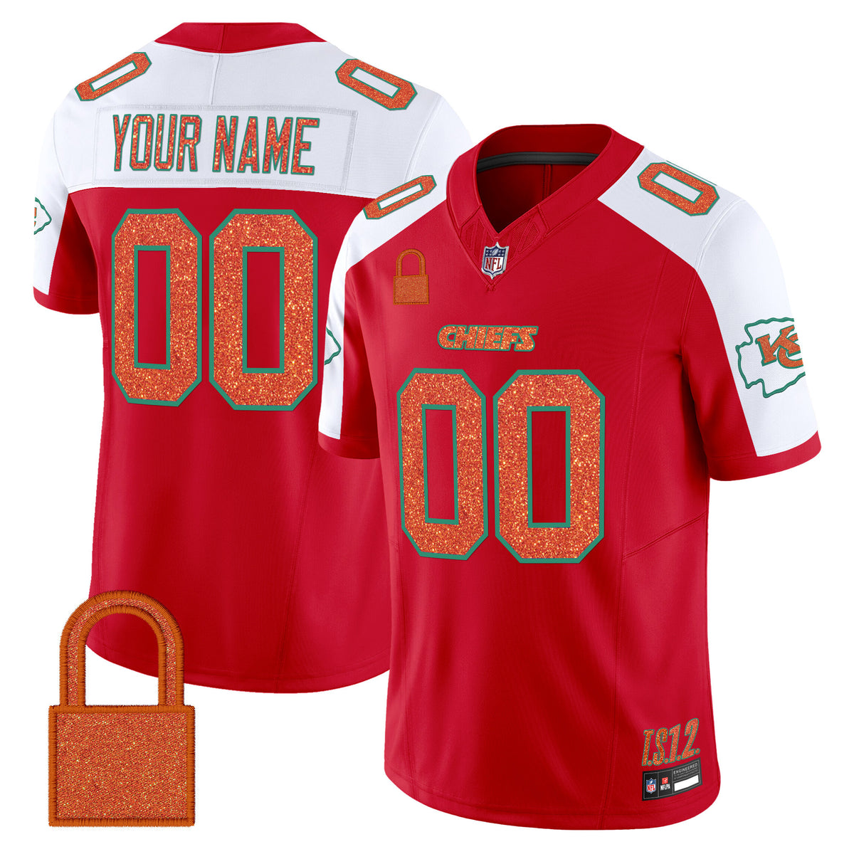 Kansas City Chiefs 'Taylor Swift - TS12 - The Life of a Showgirl' Vapor Limited Custom Jersey - All Stitched — view 1