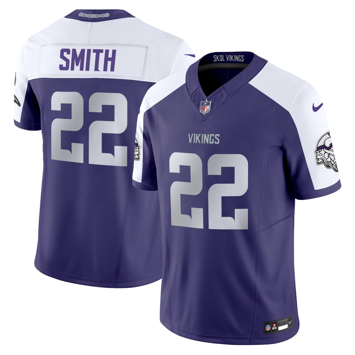 Men's Minnesota Vikings 2024 Winter Warrior Vapor Limited Jersey - All Stitched - Purple Alternate - Harrison Smith — view 1