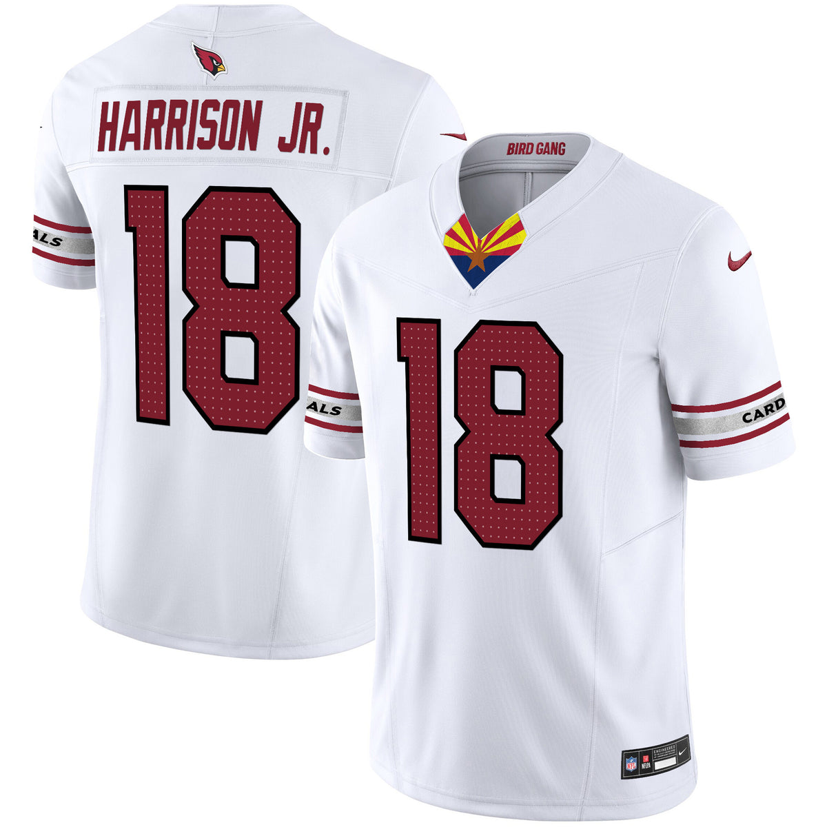 Men's Arizona Cardinals 2024 Special Vapor Limited Jersey V2 - All Stitched - White - Marvin Harrison Jr — view 1