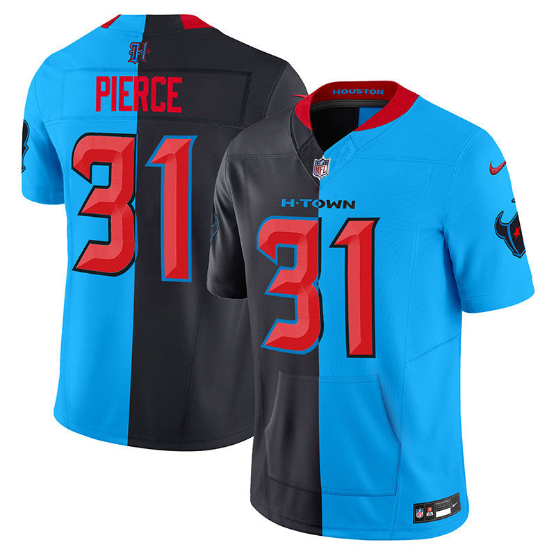 Men's Houston Texans 2024 Vapor Hand Warmer Jersey - All Stitched - Split - Dameon Pierce — view 1