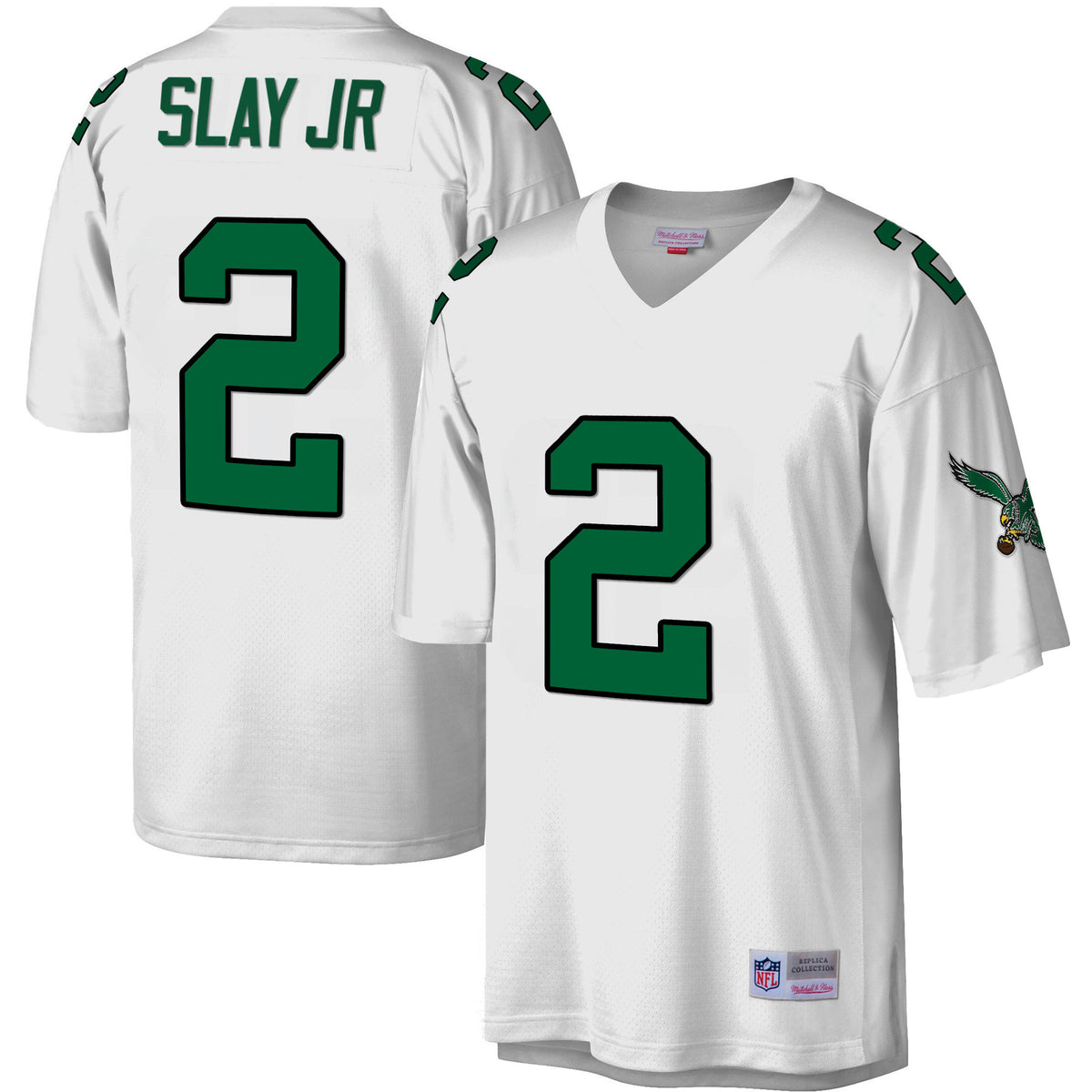 Eagles Big & Tall 1990 Legacy White Jersey - All Stitched - Darius Slay Jr — view 1