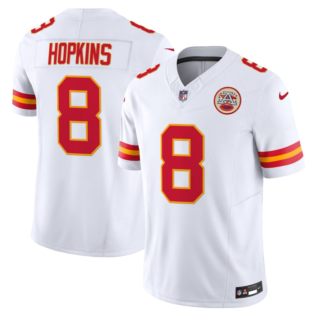 DeAndre Hopkins Kansas City Chiefs Jersey - All Stitched - White — view 1