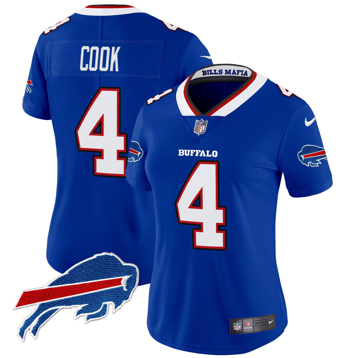 Women's Buffalo Bills 2025 Rivalries Vapor Limited Jersey - All Stitched - Royal - James Cook — view 1