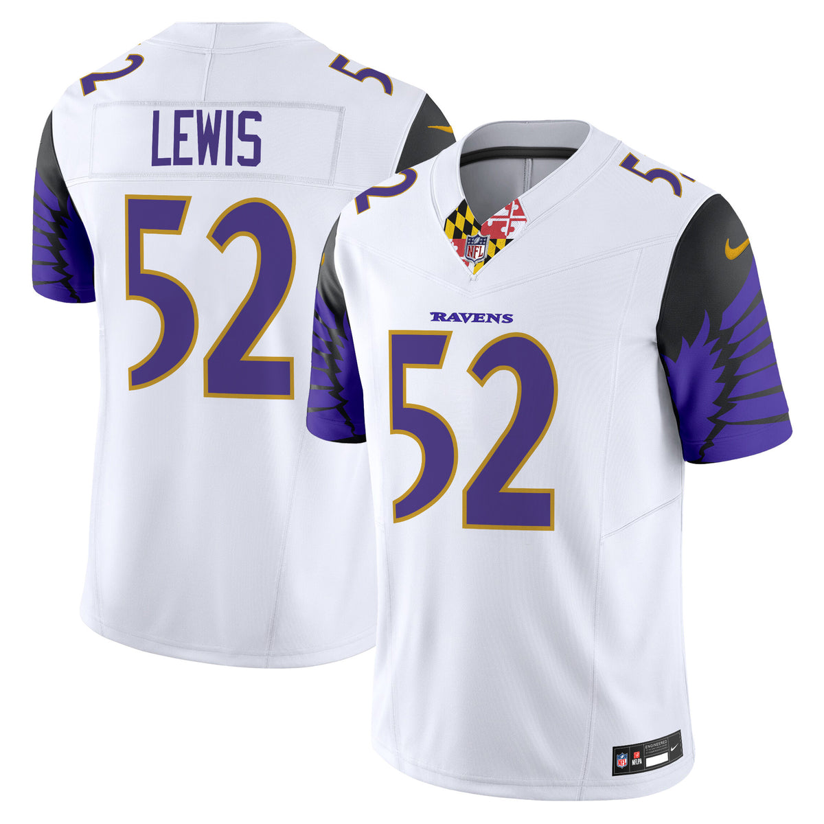 Men's Ravens Special Vapor Limited Jersey - All Stitched - White - Ray Lewis — view 1