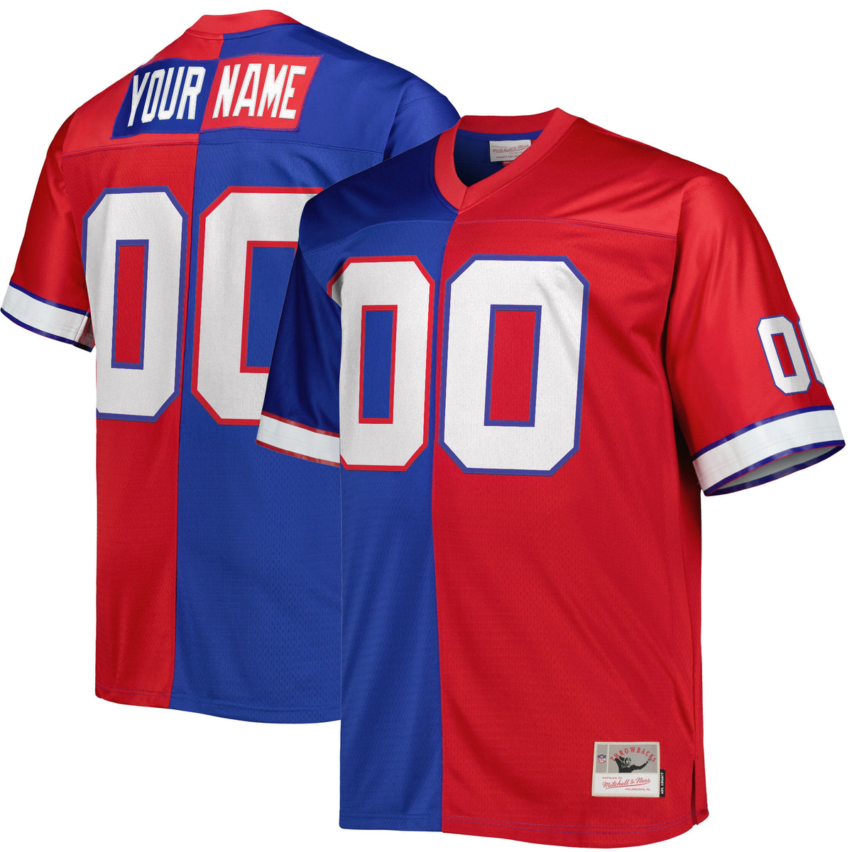 Buffalo Bills Throwback Custom Jersey - All Stitched - Split — view 1