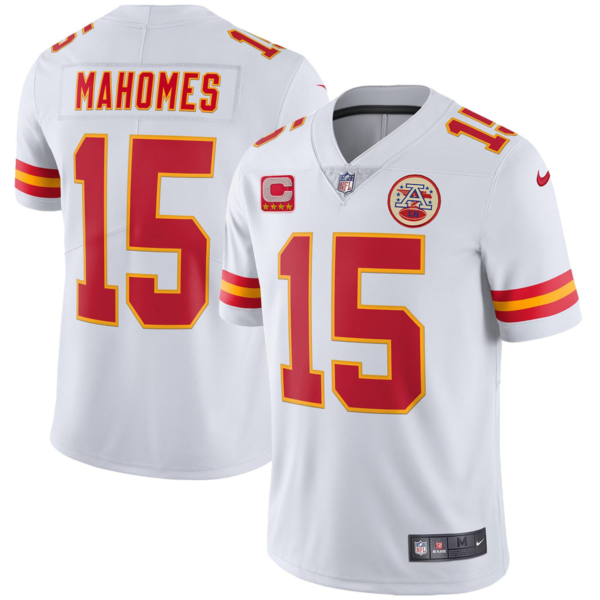 Men's Chiefs Player Vapor Jersey - All Stitched - White - Patrick Mahomes — view 1