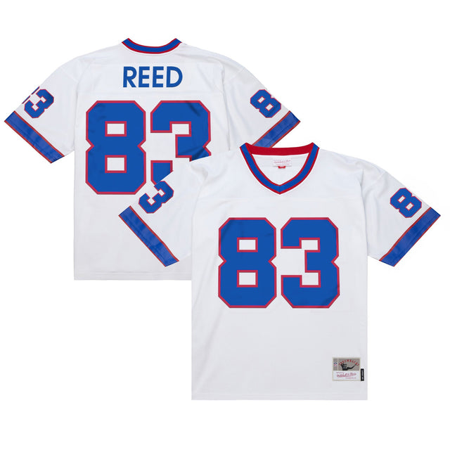 Men's Buffalo Bills Throwback Player Jersey - All Stitched - White - Andre Reed — view 1