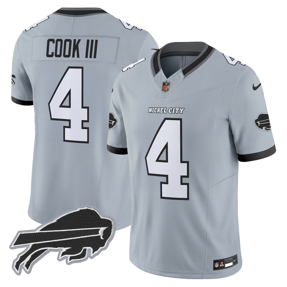 Buffalo Bills Nickel City Vapor Limited Jersey V2 - All Stitched - James Cook III — view 1