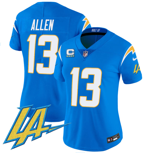 Women's Chargers Vapor Limited Jersey V2 - All Stitched - Powder Blue - Keenan Allen — view 1