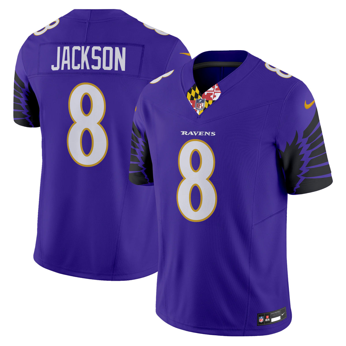 Men's Ravens Special Vapor Limited Jersey - All Stitched - Purple - Lamar Jackson — view 1