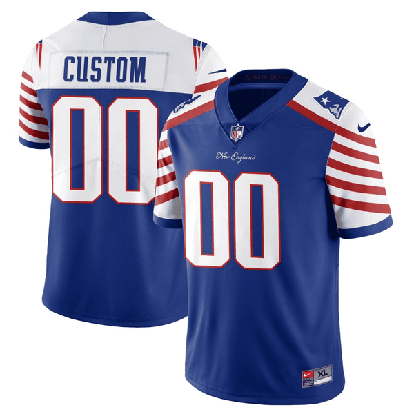 New England Patriots 2023 City Edition Custom Jersey – All Stitched - Royal Alternate — view 1