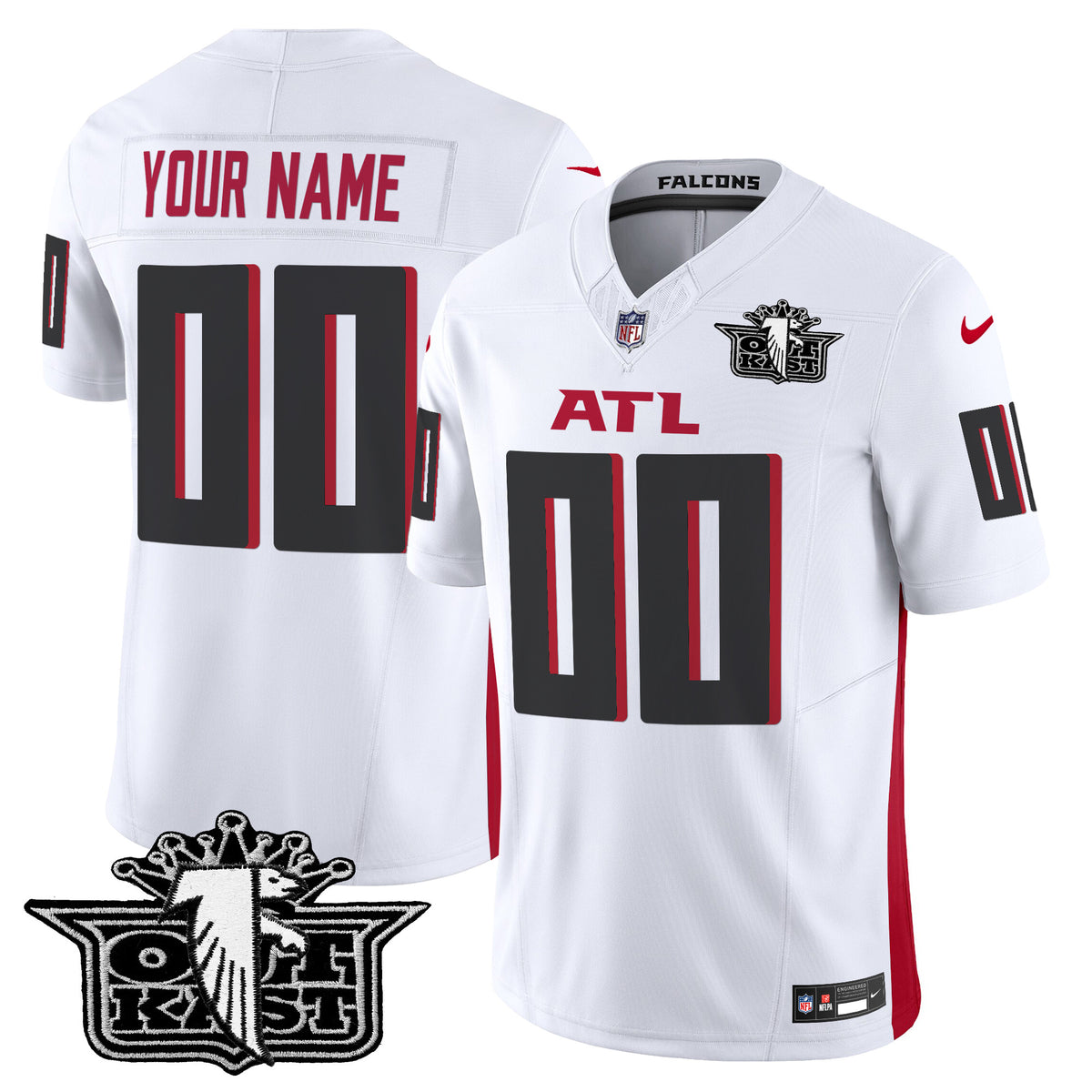 Outkast x Atlanta Falcons 2025 Vapor Limited Custom Jersey - All Stitched - White — view 1