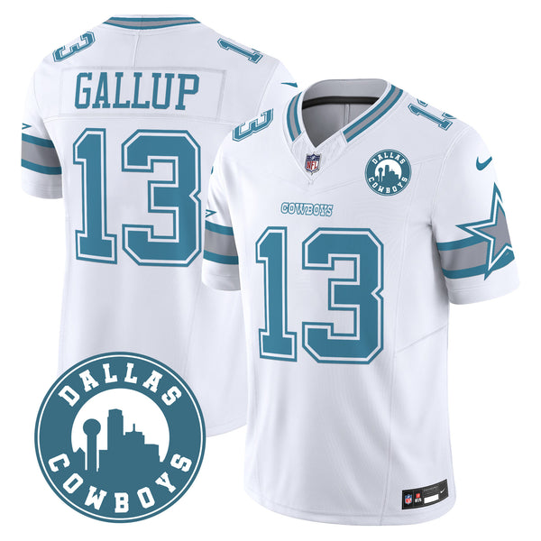 Men's Cowboys Dallas City Patch Vapor Limited Jersey - All Stitched - Heritage - Michael Gallup — view 1