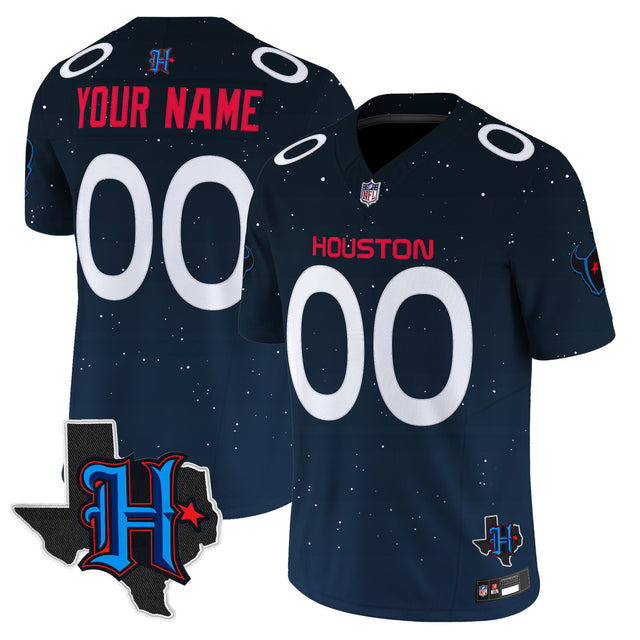 Houston Texans 'Space City Edition' Vapor Limited Custom Jersey - All Stitched - Custom — view 1