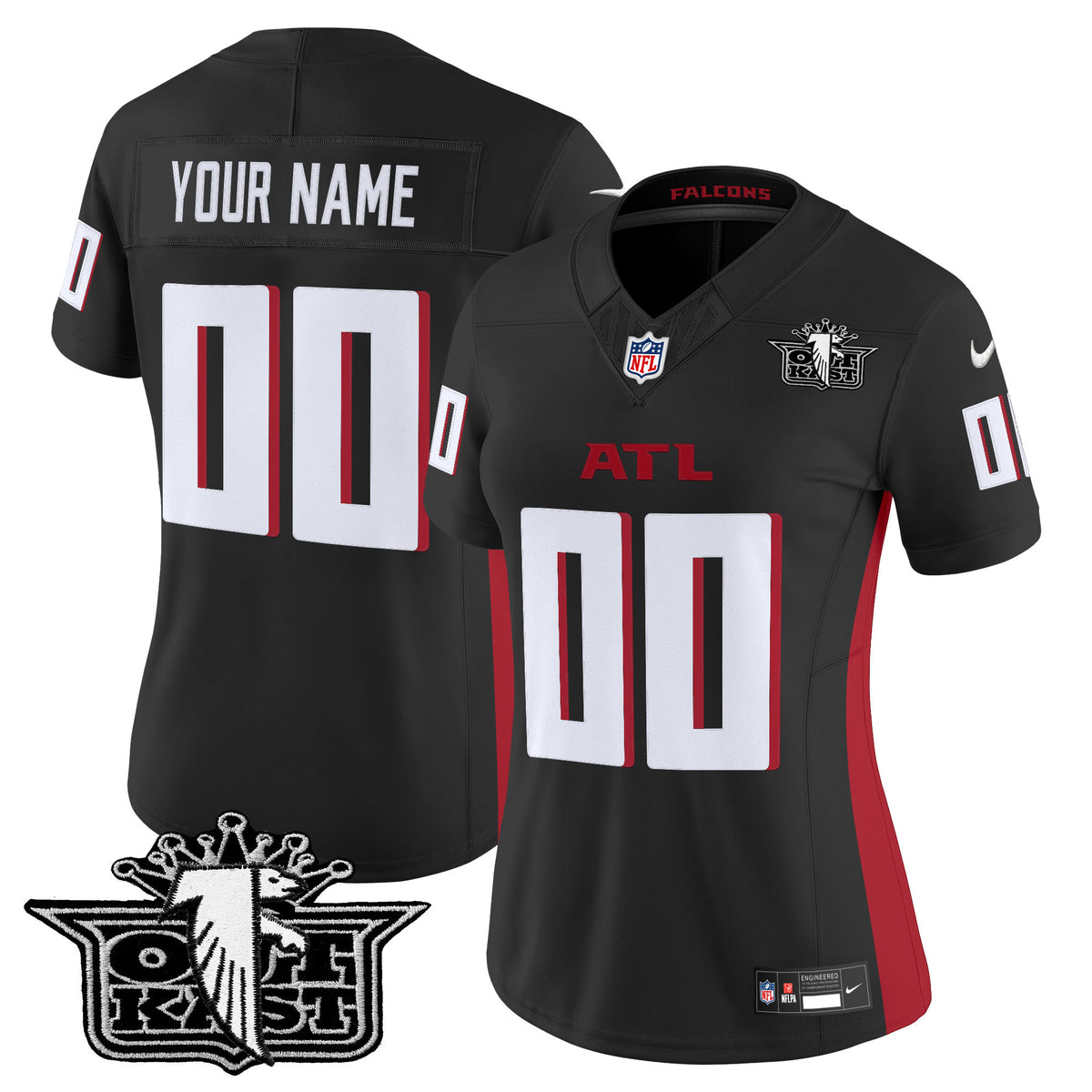 Outkast x Atlanta Falcons 2025 Vapor Limited Custom Jersey - All Stitched - Black — view 1