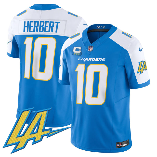 Men's Chargers Vapor Limited Jersey V2 - All Stitched - Blue Alternate - Justin Herbert — view 1