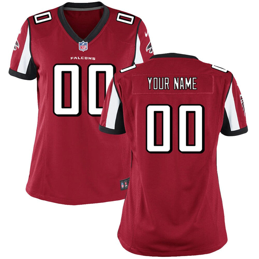 Women's Atlanta Falcons Custom Red Jersey - All Stitched - Red — view 1