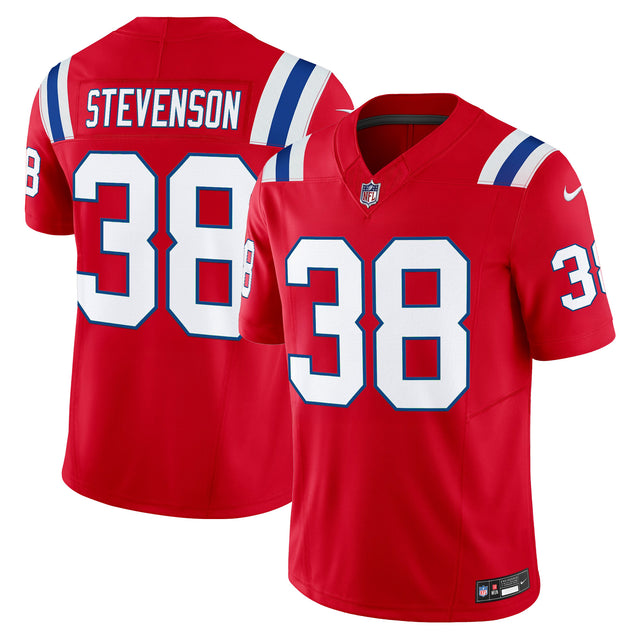 Men's New England Patriots 2025 Vapor Limited Jersey - All Stitched - Red - Rhamondre Stevenson — view 1