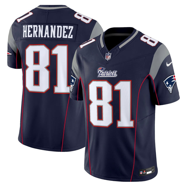 Aaron Hernandez New England Patriots Jersey - All Stitched - Navy — view 1