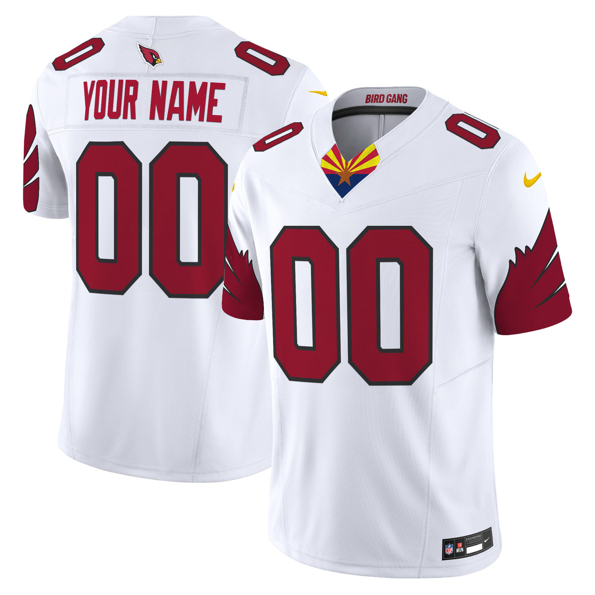 Arizona Cardinals 2024 Special Vapor Limited Custom Jersey - All Stitched - White — view 1