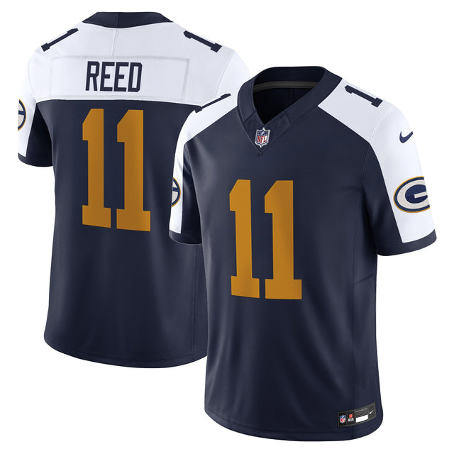 Men's Green Bay Packers The 1923 Classic Vapor Limited Jersey - All Stitched - Navy Alternate - Jayden Reed — view 1